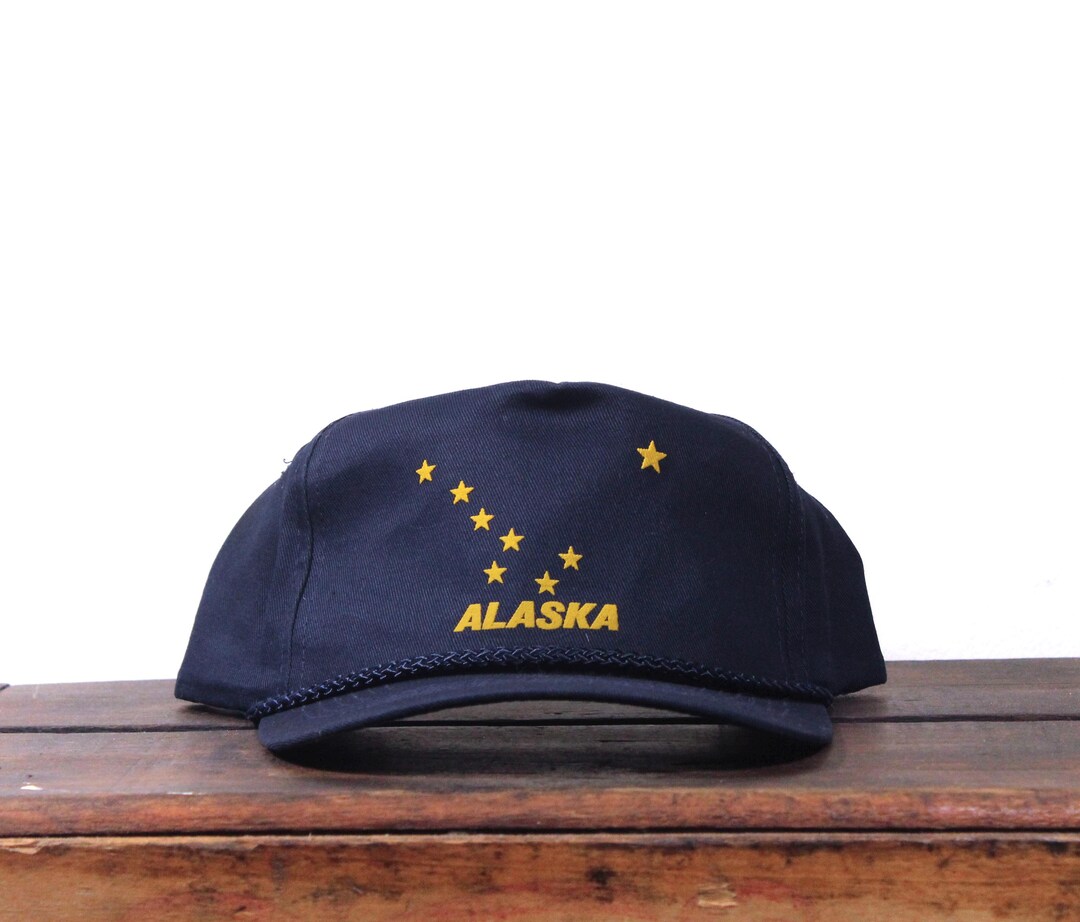 Vintage Alaska Big Dipper Stars Constellation State Flag Snapback ...