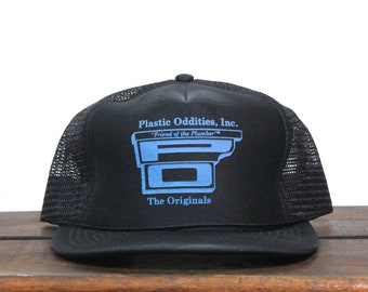 Vintage Snapback Trucker Hat Baseball Cap PO Plastic Oddities Inc Friend Of The Plumber Plumbing Supply Rheem Parts Hardware Pipe