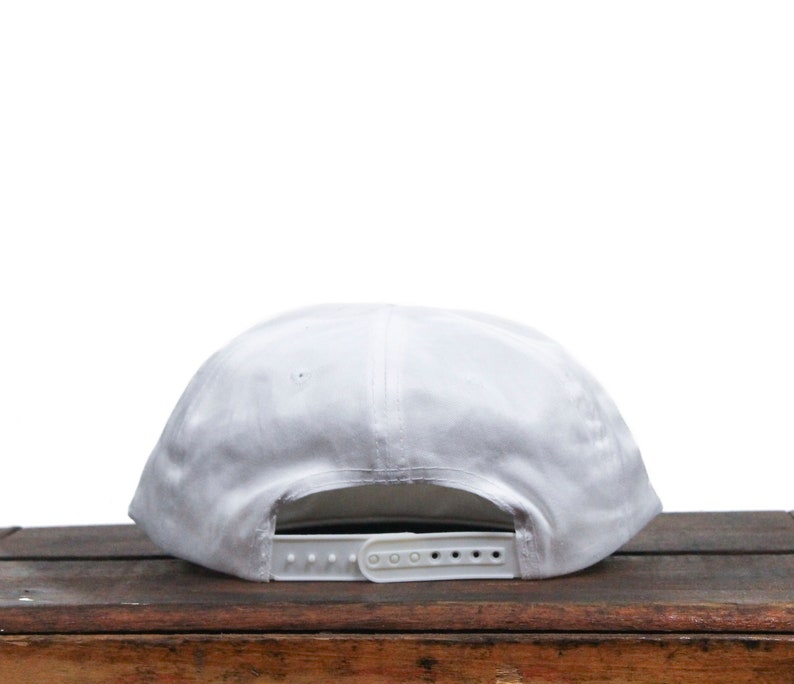 Vintage Blank White Trucker Rope Hat Snapback Baseball Cap image 2