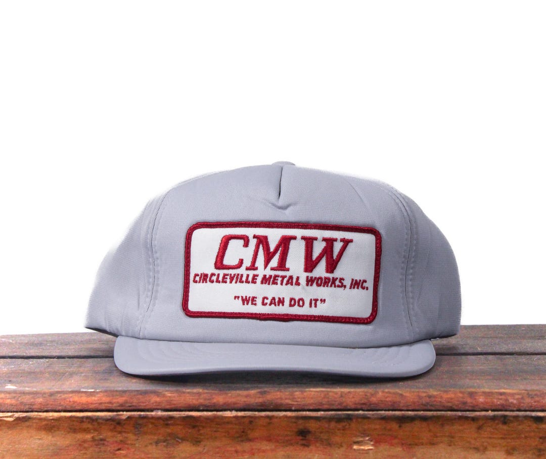 tobacco patch circleville ohio Vintage CMW Circleville Metal Works Welding Stainless Steel Tanks  Manufacturing Ohio Patch Trucker Hat Snapback Baseball Cap
