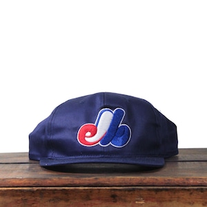 Vintage 90-tals Montreal Expos MLB Snapback-keps Barn Blå Basebollkeps Anna