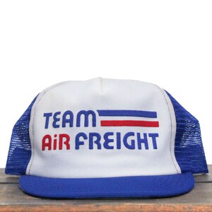 Vintage Team Luftfracht LKW Versand Frachtflugzeug Trucker Hut Snapback Baseball Cap Patch