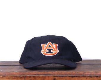Gorra de béisbol ajustada de lana estilo años 90 de los Auburn University Tigers War Eagle, talla 7 1/8