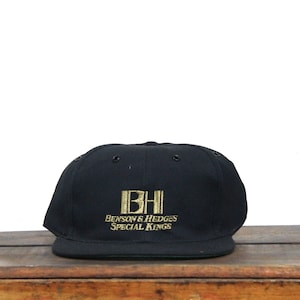 Vintage 90s Benson And Hedges Cigarettes Tobacco Take The Edge Off Snapback Hat Baseball Cap