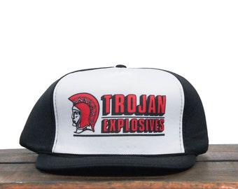 Vintage Trojan explosieven mijnbouw stralen dynamiet mijn Trucker Hat Snapback Baseball Cap