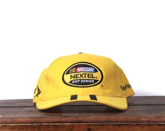 Vintage Y2K Strapback Hat Baseballmütze Nascar Weiter Cup Serie Racing Sprint Handynetz