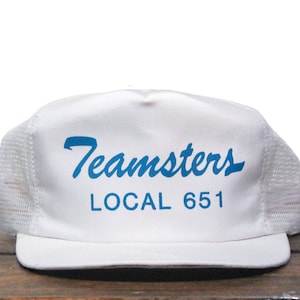 Vintage Teamsters Union Local 651 Lexington KY Kentucky Big Rig Trucker Hat Snapback Baseball Cap Made In USA
