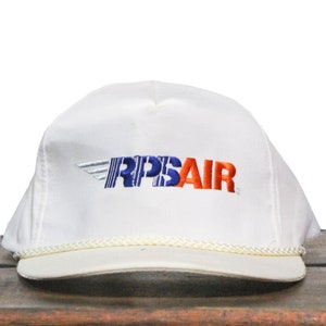 Vintage RPS Air Roadway Package System Air Freight Shipping Airline Plane Jet Trucking Hauling Strapback Trucker Hat Baseball Cap