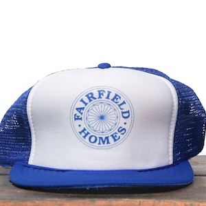 Vintage Trucker Hat Snapback Baseball Cap Fairfield Homes Mobile Trailer Park Houses Property Ohio