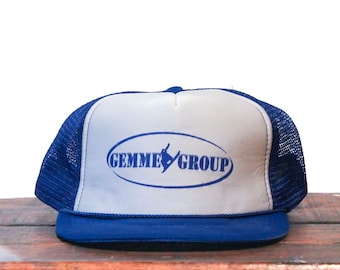 Vintage Gemme Group Snowboard Winter Sports Ski Resort Area Mountain Skiing Trucker Hat Snapback Baseball Cap