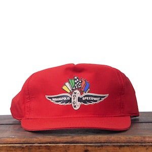Vintage Snapback Trucker Hat Baseball Cap Indianapolis Motor Speedway 500 Indy Car Race Racing Logo