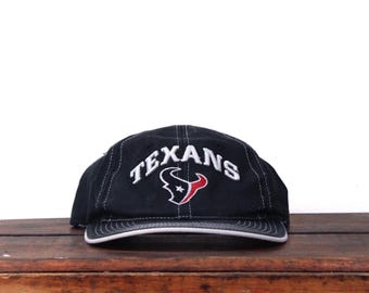 Gorra de béisbol vintage Reebok Houston Texans de fútbol americano de la NFL con correa trasera de Texas Y2K