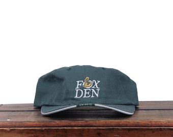 Vintage Fox Den Louisville Kentucky Golf Course Country Club Unstructured Strapback Hat Baseball Cap