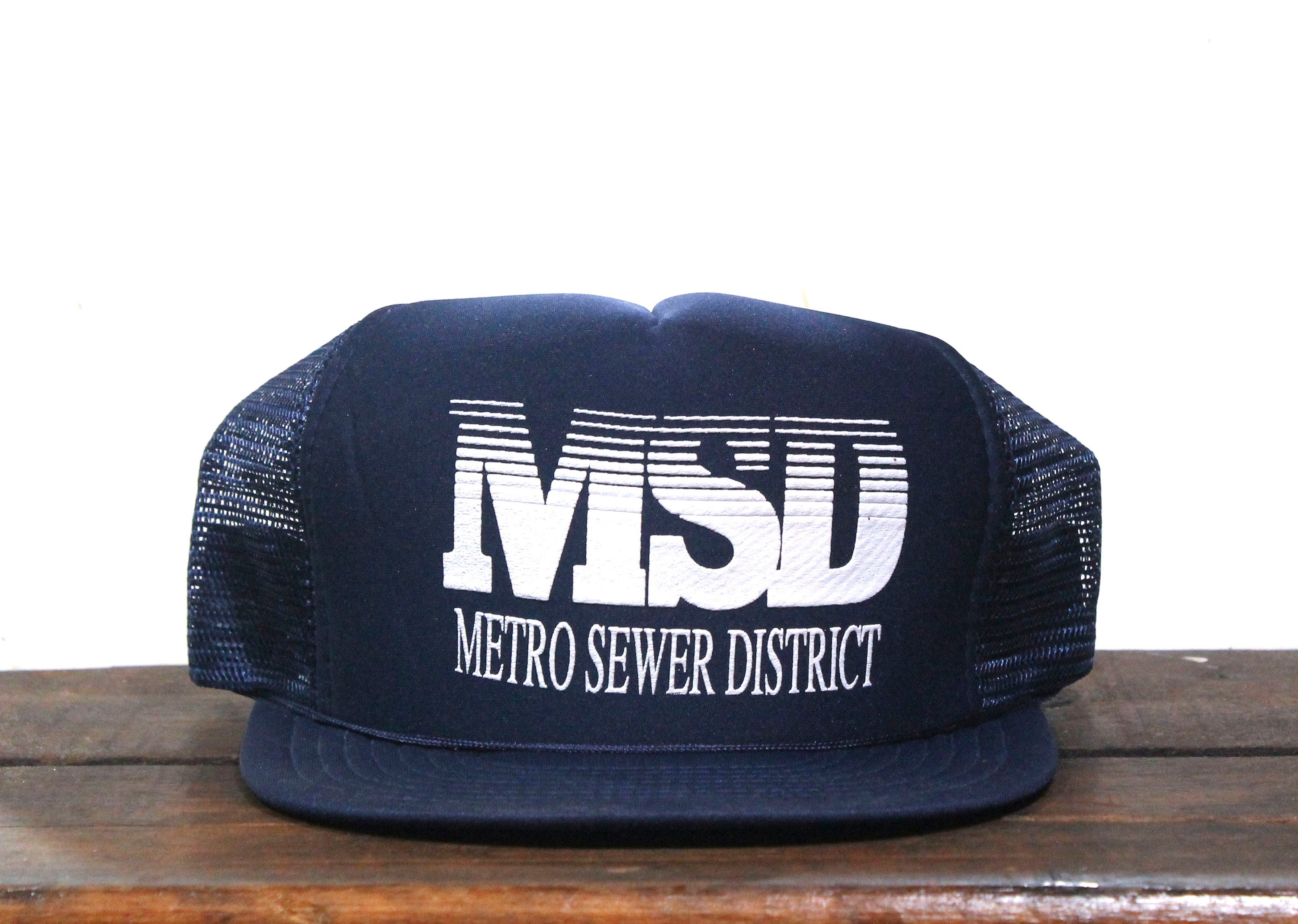 Vintage MSD Metro Sewer District City Afvalwaterzuiveringsinstallatie Trucker Hat Snapback Baseball Cap