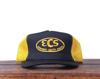 Cappellino da camionista vintage anni '80 ECS Equipment: cappellino snapback Simcoe Ontario