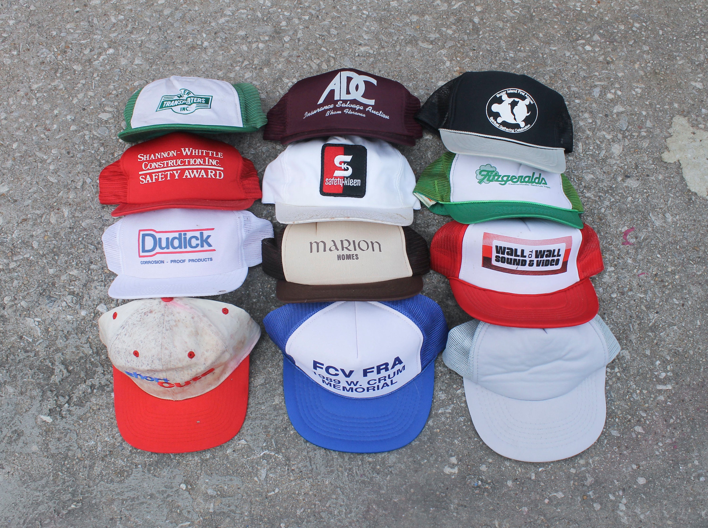 Vintage Trucker Hat Variety Pack One Dozen Random Snapback Vintage Trucker Hat Variety Pack One Dozen Random Snapback