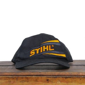 Gorra de béisbol con correa trasera vintage Motosierras Stihl Herramientas eléctricas Equipos Tala forestal Varner Construcción