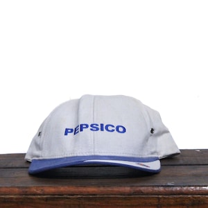 Vintage 90s Strapback Hat Baseball Cap Pepsico Pepsi Cola Parent Company  Logo Soda Pop Cola Drink