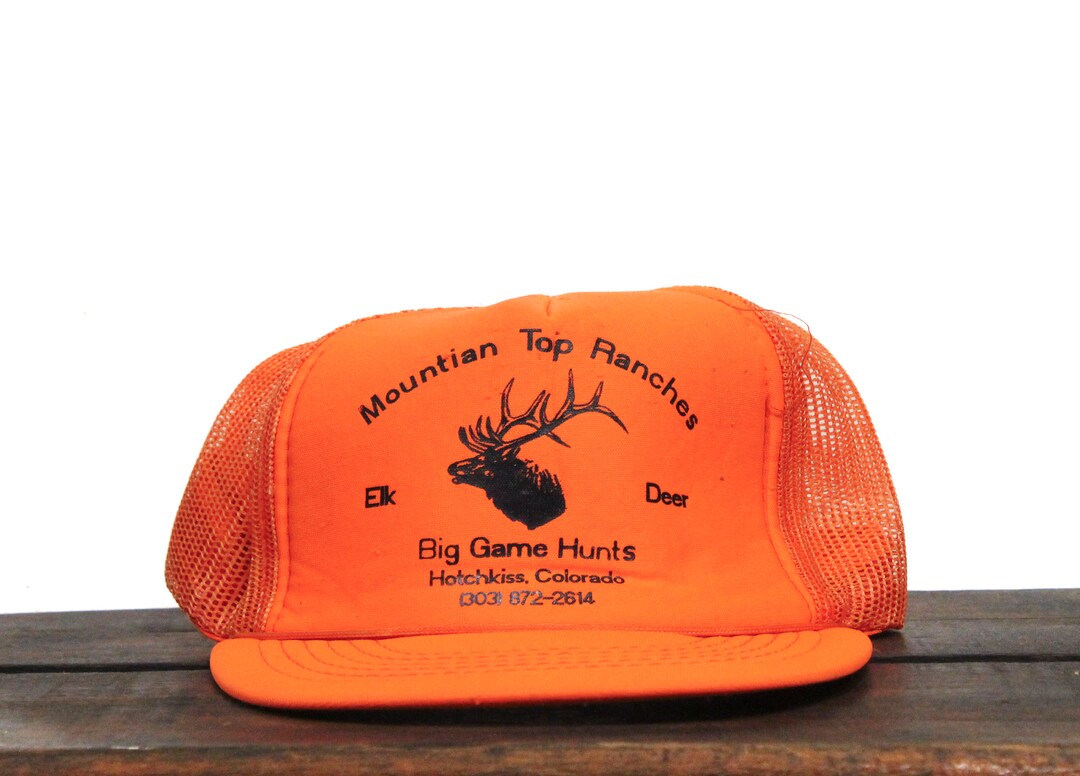 Vintage Blaze Hunter Orange Trucker Hat Snapback Baseball Cap Etsy