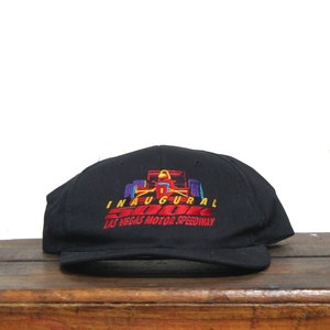 Vintage 90s Las Vegas Motor Speedway Inaugural 500K Indy Car Racing Team Nevada Snapback Hat Baseball Cap