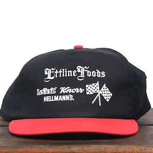 Vintage Ettline Foods LeGout Knorr Hellmans Mayonnaise Broth Grocery Store Supermarket Products Snapback Trucker Hat Baseball Cap