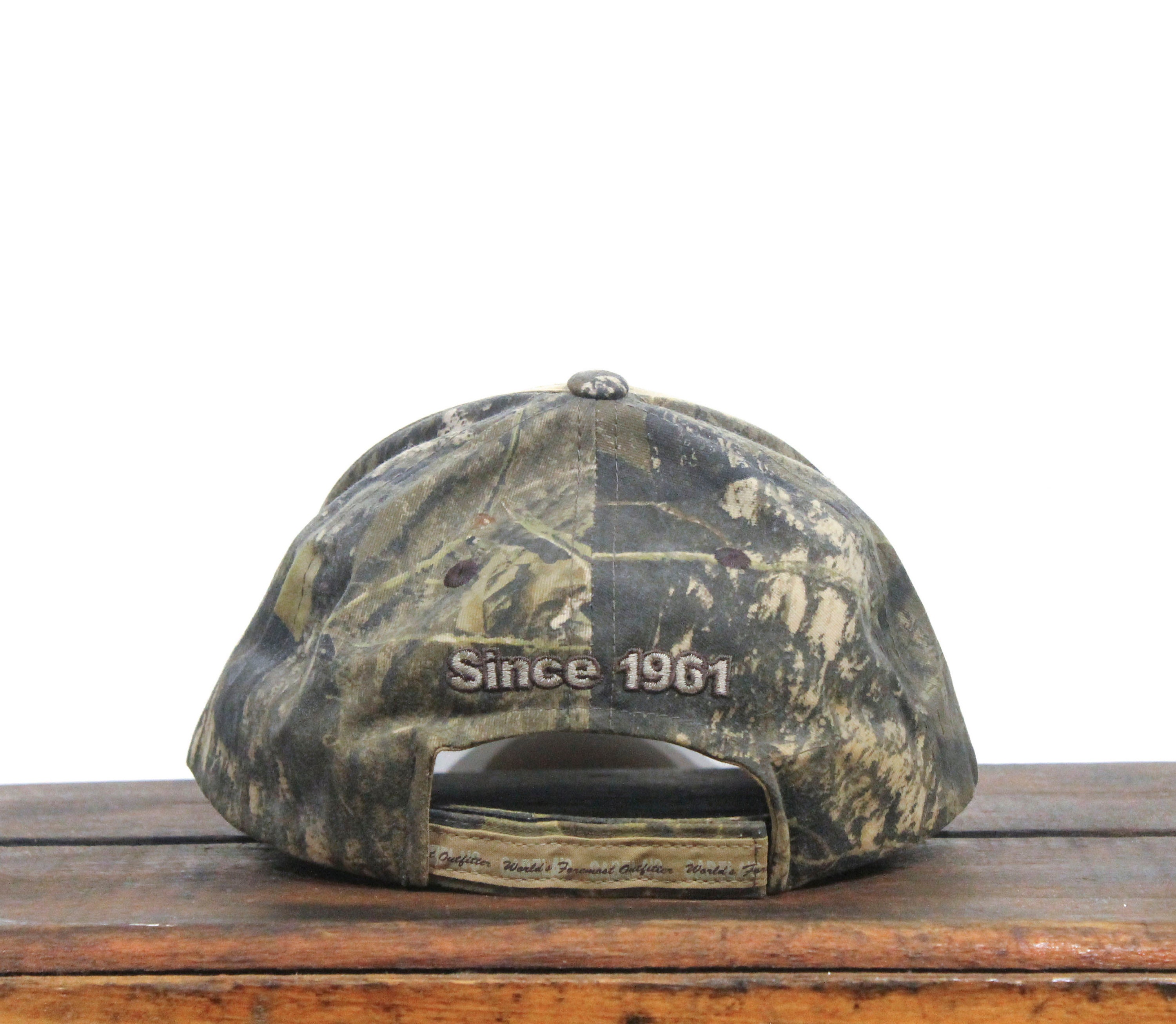 Vintage Camo Camouflage Strapback Hat Baseball Cap Cabela's