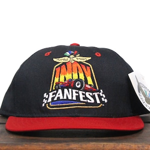 Vintage Deadstock Trucker Hat Snapback Baseball Cap Indy Fanfest 500 Indianapolis Motor Speedway Race Racing Team Indycar USA Made