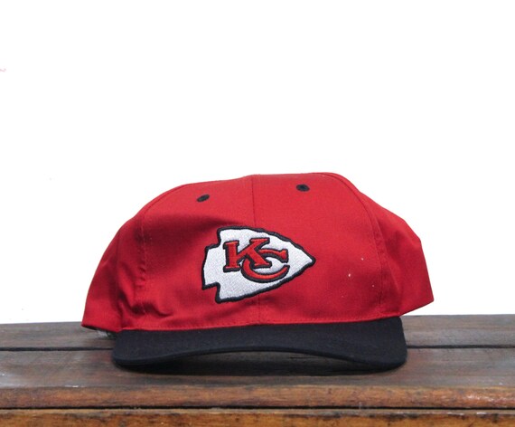 Vintage 90s Kansas City KC Chiefs Football NFL Team Snapback Hat