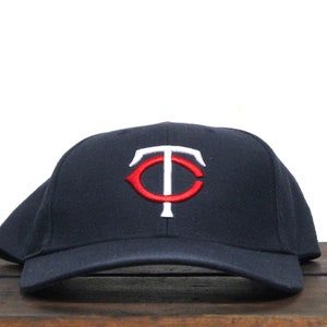 Vintage Y2K Minnesota Twins Twins Merk Honkbal MLB Strapback Hat Baseball Cap afbeelding 1