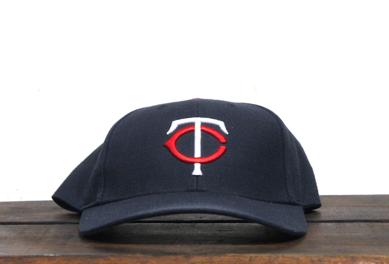 Vintage Y2K Minnesota Twins Twins Merk Honkbal MLB Strapback Hat Baseball Cap afbeelding 1