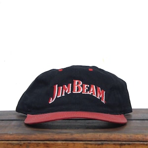 Vintage 90s Unstructured Jim Beam Bourbon Whiskey Liquor Alcohol Kentucky Unstructured Snapback Hat Baseball Cap