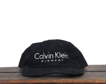 Vintage 90s CALVIN KLEIN Wear Snapback Dad Hat - Embroidered CK