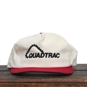 Vintage Case IH International Harvester Quadtrac Tractors Farm Equipment Implements K Brand Trucker Hat Snapback Baseball Cap Made In USA