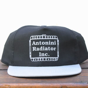 Vintage Trucker Hat Snapback Baseball Cap Antonini Radiator Auto Shop Garage Repair Mechanic Parts
