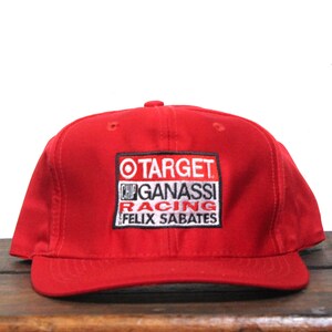 Vintage 90s Snapback Hat Baseball Cap Target Department Store Chip Ganassi Racing Felix Sabates Nascar Indy Car