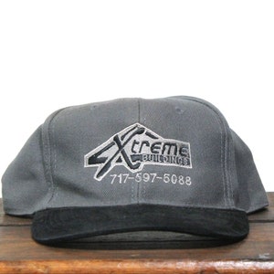 vintage Trucker Hat Snapback Casquette de baseball Xtreme Bâtiments Constructeurs Entrepreneur Construction Extrême