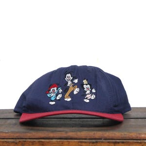Vintage 90s Animaniacs Warner Brothers Looney Toons Cartoon Characters Television TV Show Snapback Hat Baseball Cap Made In USA