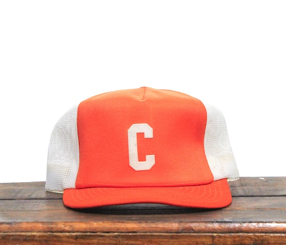 Vintage Letter C Initial Orange & White Sports Team League  display picture 3