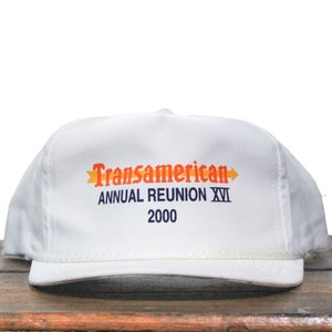 Vintage Trucker Hat Snapback Baseball Cap Transamerican Freight Lines Annual Reunion XVI Trucking Company Hauling Transport