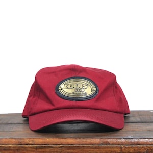 Vintage 90s Claas Tractors Owners Club Member Farming Equipment Dealer Metal Badge Medallion Strapback Hat Baseball Cap