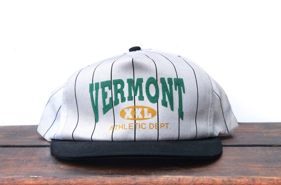 Vintage Distressed Pinstripe Trucker Hat Snapback