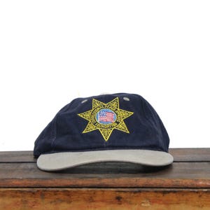 Vintage 90s Correctional Peace Officers Foundation Police Charity Law Enforcement Cops Strapback Hat Baseball Cap