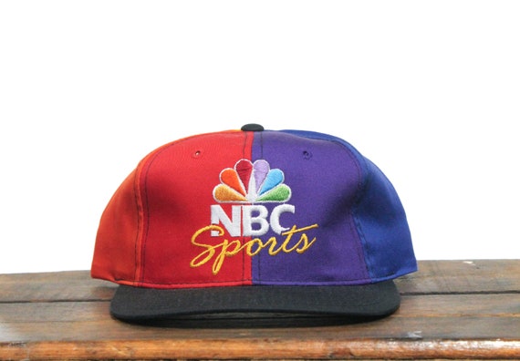 Vintage 90s Starter Rainbow Colorblock Twill NBC Sports TV Television Network Snapback Hat Baseball Cap Etsy