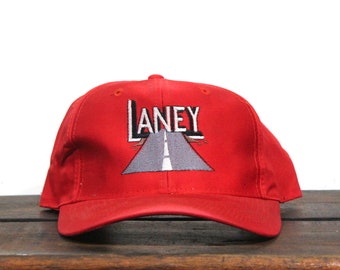 Vintage 90 Snapback Hat Baseball Cap Laney Paving Etsy