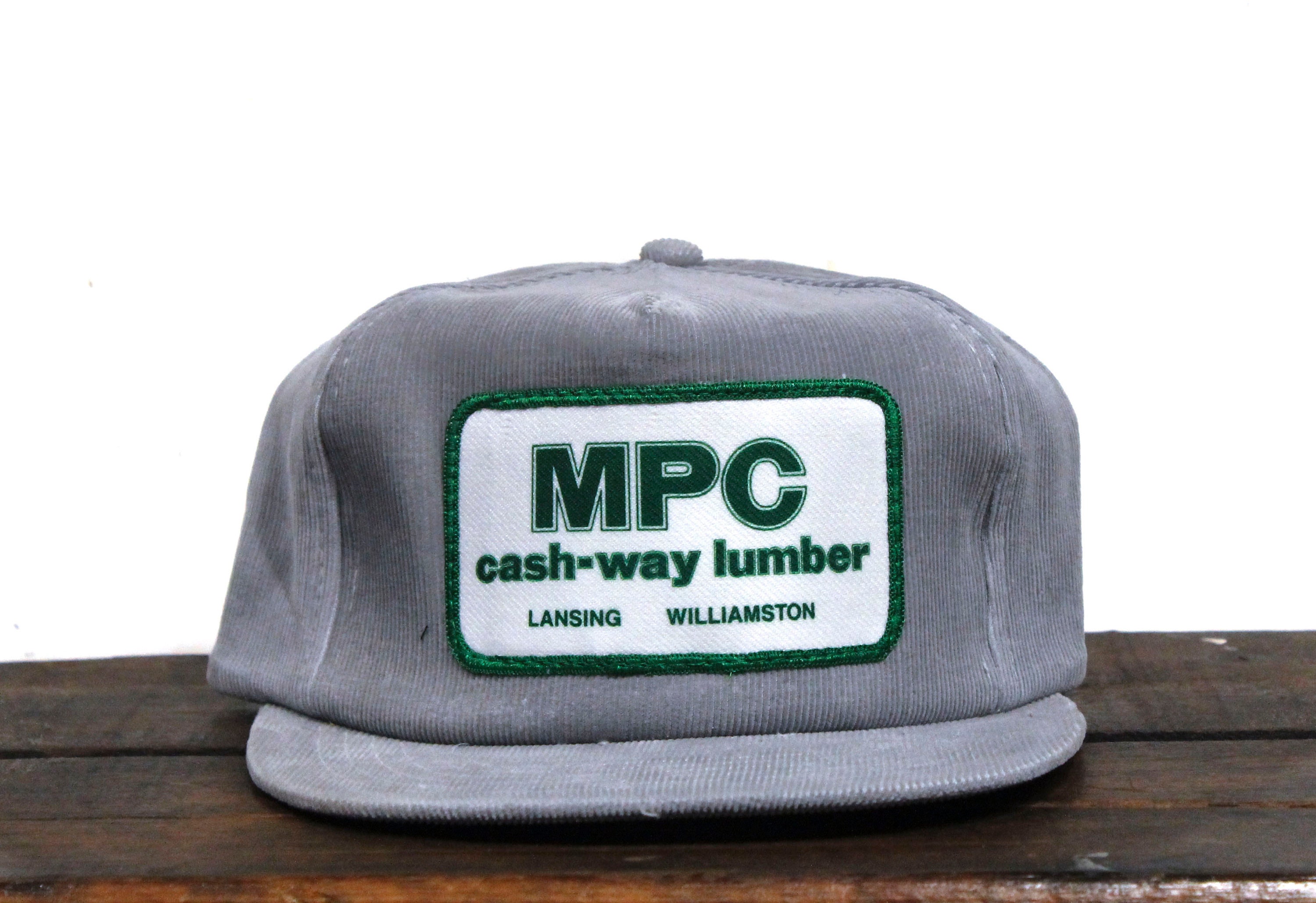 Vintage Corduroy Trucker Hat Strapback Baseball Cap MPC Cash-way Lumber  Builders Supply Hardware Store Patch Lansing Michigan - Etsy