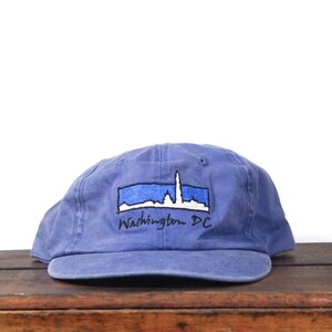 Vintage 90s Washington DC Baseball Cap Washed Out Strapback