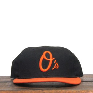 Vintage 90s Small Baltimore Orioles O&#39;s New Era MLB Fitted Hat Baseball Cap 7 1/8