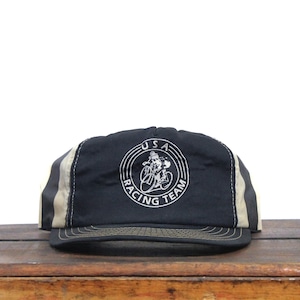 Vintage Trucker Hat Snapback Baseball Cap USA Bicycle Racing Team Classic Cycling Bike