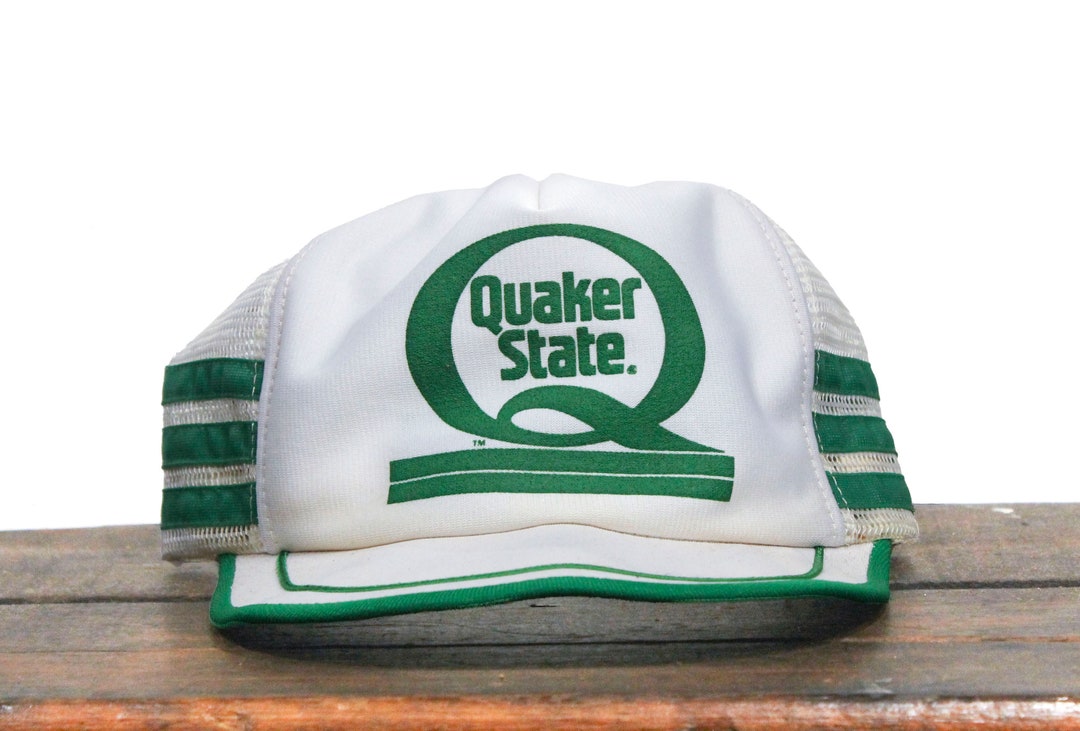 Quaker État de Course Réglable Maille Réglable Camionneur Chapeau 1980