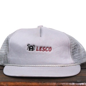 Vintage Trucker Hat Snapback Baseball Cap Lesco Inc Poultry & Livestock Feeders Feeding Equipment Farm Leesburg IN Indiana Chicken Barn